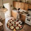 Hedgehog Pattern Round rug,Carpet Rug for Living Room Bedroom Playroom ,Non-slip Floor Mat,Holiday Gifts and Birthday Gifts.