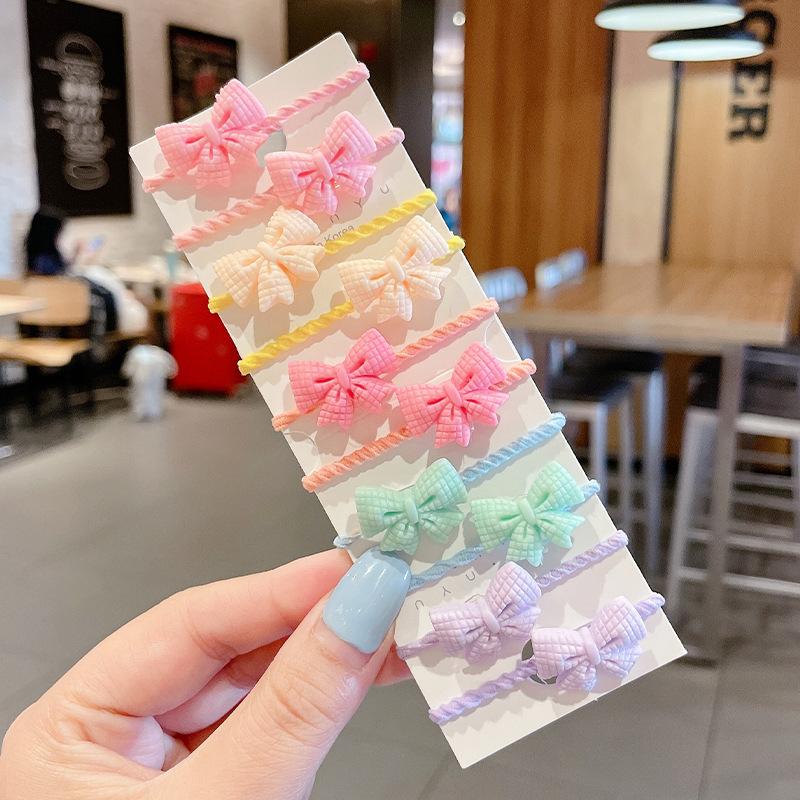 10-30PCS/Set, Cute Cartoon Animals, Hair Bands, Girls, Elastic Rubber Band, Headwear, Hair Accessories