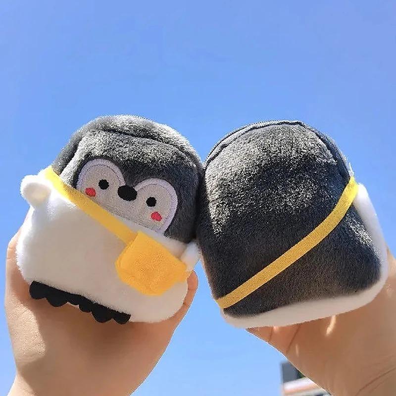 Kawaii Anime Plüsch Pinguin Geldbörse Männer Frauen Korean Fashion Münzbeutel Süße Schlüsseltasche Mini Reißverschluss Münzgeldbörse Kleine Aufbewahrungstasche
