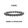 Natural Pyrite Bracelet|Healing Crystal Jewelry|Wealth & Prosperity Stone|Unisex Bracelet|Gemstone Energy Bracelet|Spiritual Gift|Adjustable