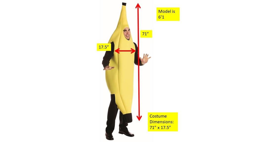 Banana Adult Halloween Costume STD