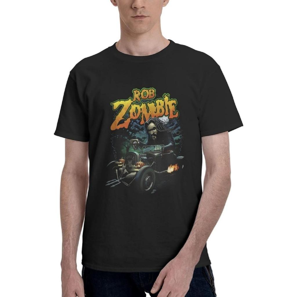 JOISOMI Men's T-Shirt Rob Zombie Cotton Tee Crew Neck T Shirt Muscle Tee