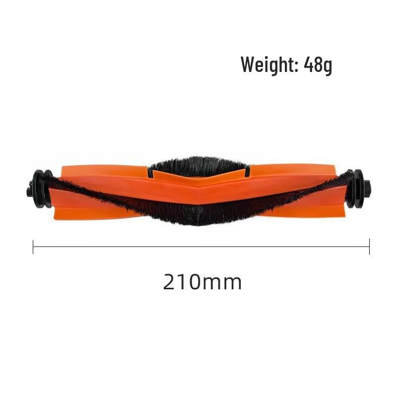 Main Brush for Xiaomi Dreame X10+/20/30, S10+/30/40, W10S Robot Vacuum - Rubber Bristle Roller Accessory