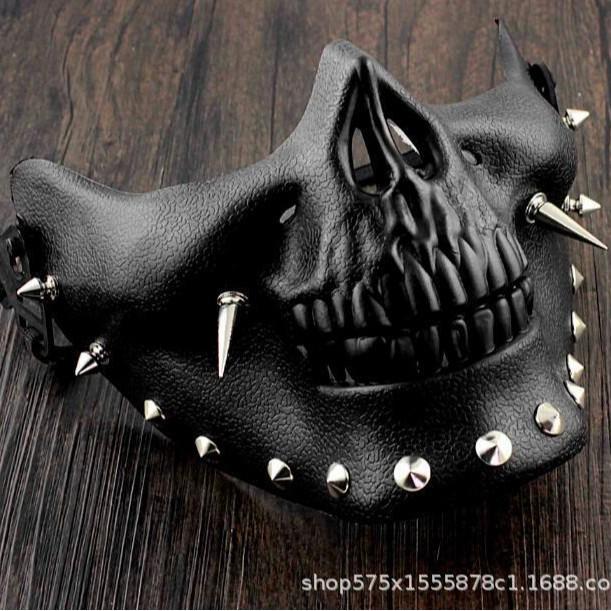 New Steampunk Neutral Leather Mask Anime Halloween Horror Party Mask