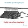 European & American Non-Slip Flocked Magic Wardrobe Clothes Hangers 