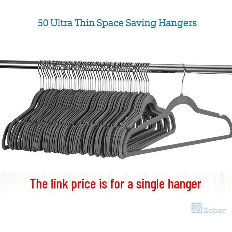 European & American Non-Slip Flocked Magic Wardrobe Clothes Hangers 