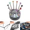 10pcs Professional Slotted Screwdriver Kit Multi Size   Screwdriver Set with 20pcs Blades for Eyeglasses