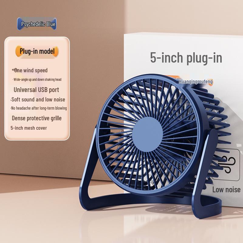 Compact USB Mini Desk Fan - Available In 5, 6, or 8 Inches for Office, Student, or Home Use.