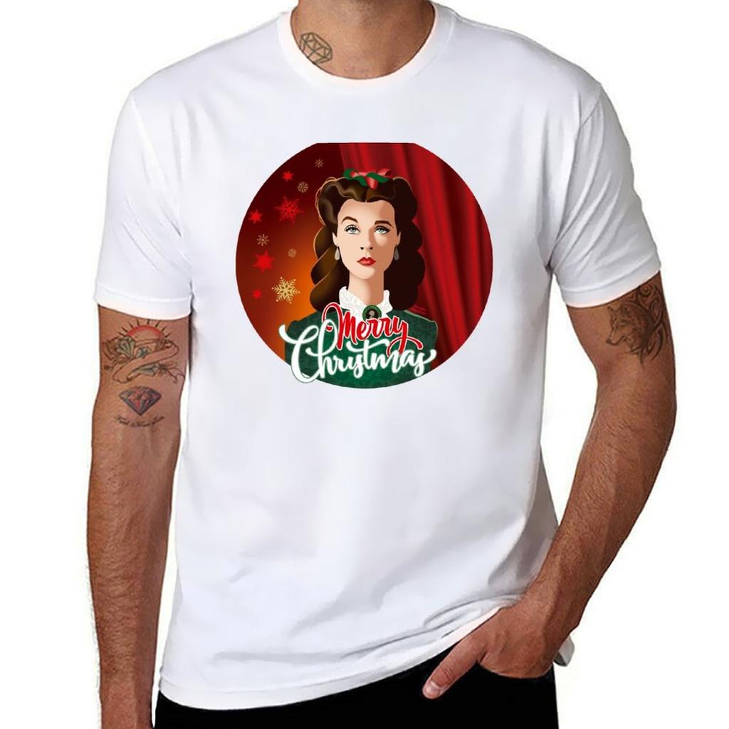 Merry Scarlett Christmas TShirt Novelty Graphic Tee Shirt