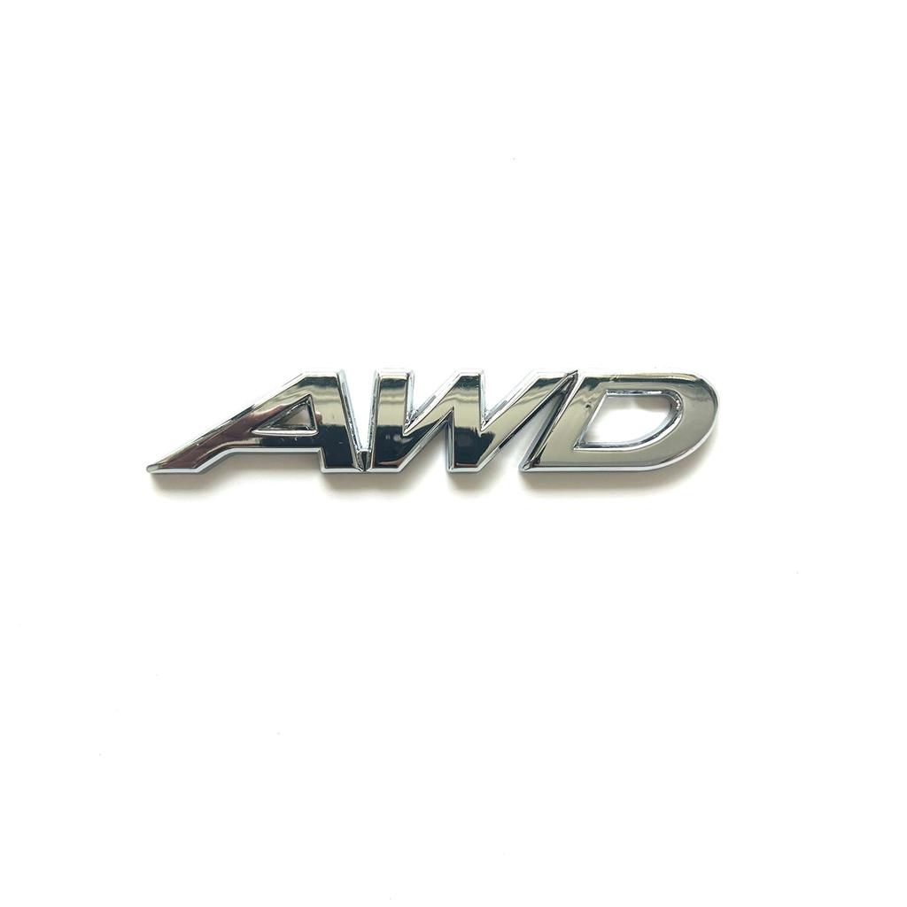 3D Metalowe Litery AWD Logo Emblemat Bagażnika Samochodu Odznaka Błotnika Naklejka Akcesoria