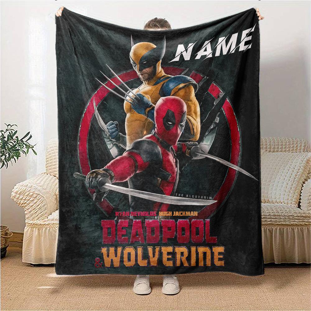 Custom Name "Spider-Man: Spider-Verse" blanket for Couch & Bed, Plush Cozy Fuzzy Blanket Super Soft & Warm Blankets for Fall and Winter. 090820