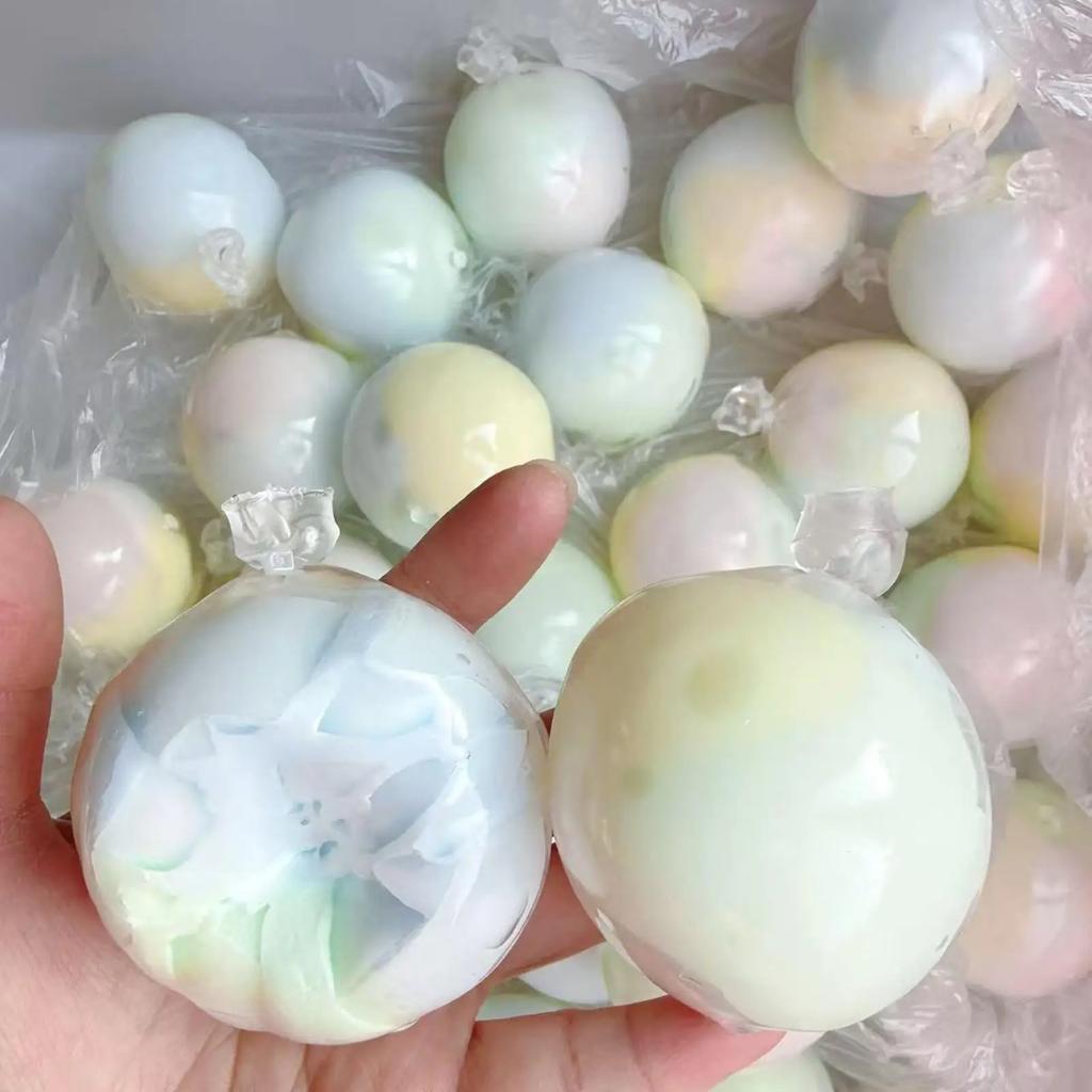 Kids Childrens Squishy Stress Balls slow rebound wax skin squeeze toy for Adult Quiet Sensory Fidget Toy Soothing Relieving Stress