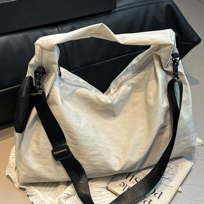 Große Kapazität Pendler Umhängetasche Damenmode Lässig Canvas Tragetasche Neuer Fauler Stil Achseltasche