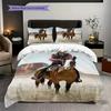 Cowboy Horseback Desert Bedding 1 Duvet Cover 2 Pillowcase Without Core Duvet Cover And Pillowcase Christmas Birthday Gift