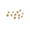 Gold Shimmer Loose Beads: Color-Retentive Sand Gold Triangle Spacers for DIY Bracelets