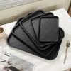 Heavy-Duty Non-Slip Serving Tray | Black Rectangular Tableware for Chinese Food, Dessert & Tea | Commercial Kitchen & Hotel Use