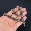 Hermoso collar para hermana hecho a mano con piedras preciosas de labradorita, joyería de cobre electroformada