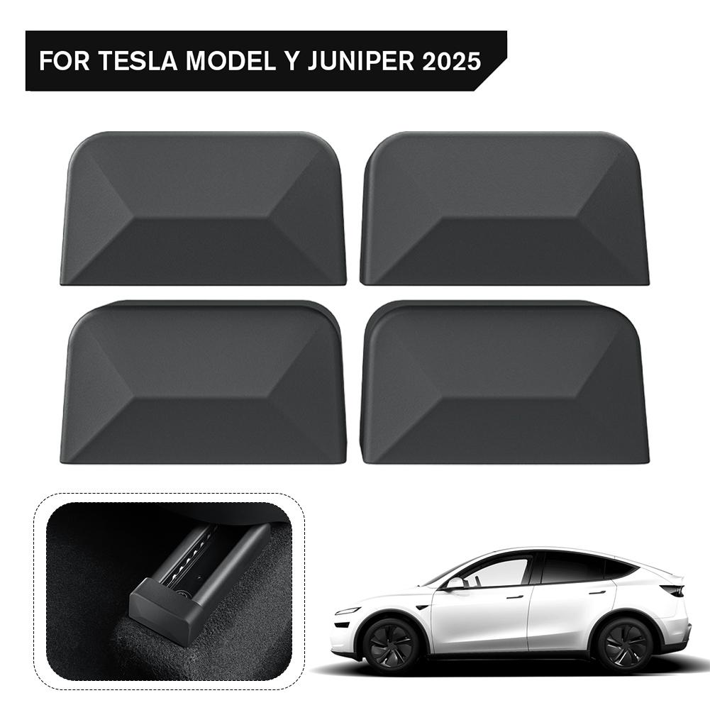 For Tesla Modely Juniper 2025 Car Slide Rail Plug Tpe Back Slide Rail Anti-collision Pad For Tesla 2025 O9p4