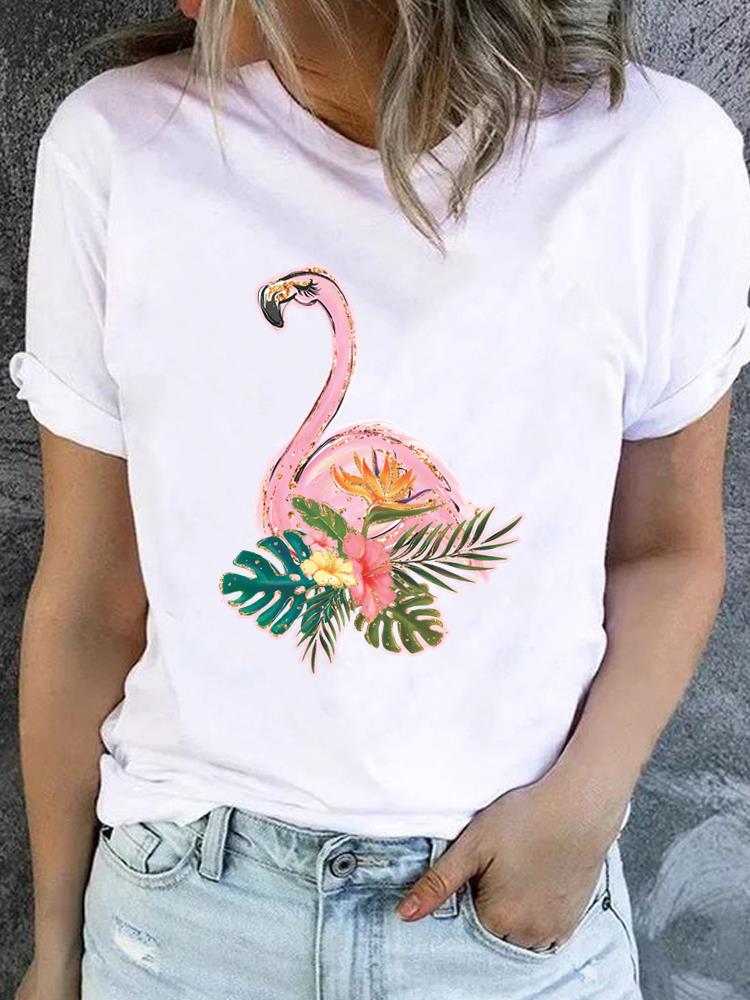 (Asian Size) Sweet 90s Cute Style Women Fashion Printed Casual T Shirt Tee Top Lady Female Graphic Short Sleeve T-shirts Clothing