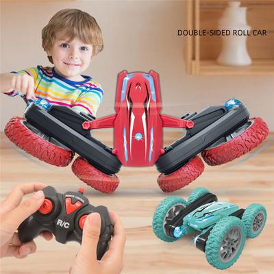 2.4G 4CH Stunt Drift Deformation Buggy Car Twisting Off-Road Vehicle Light Music Drift Dancing Side Driving RC Toy Gift for Kids