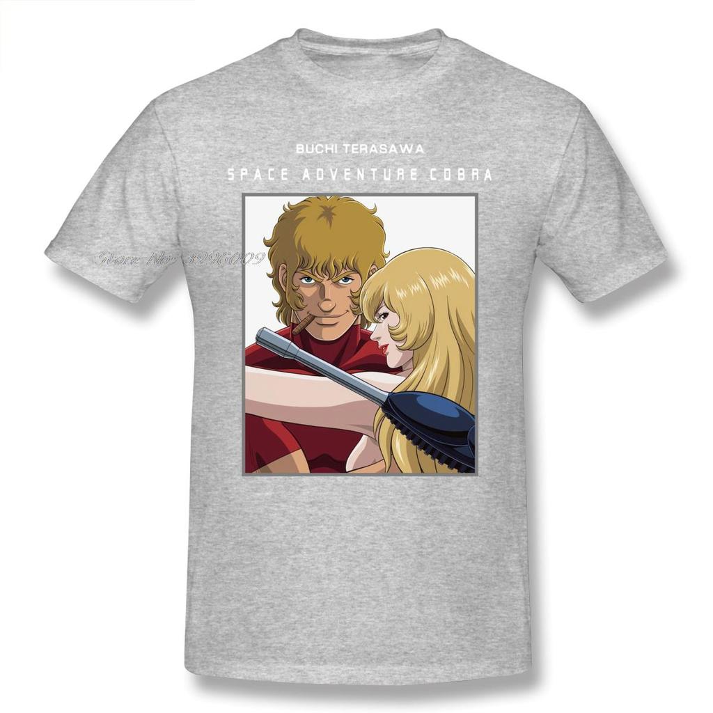 Space Adventure Cobra Manga Geek Anime T Shirts WoMen Man's T-shirt Cotton Summer Tshirts Short Sleeve Graphics Tee Tops