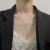 Tulip Necklace Female, New Design Sense Versatile Titanium Steel Necklace Cold Wind Temperament Fashion Collarbone Chain