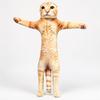 Animal Figure Cat Plush Doll Built in Skeleton Funny Cat Toy Kawaii Plush Cat Toy  Kids Toy