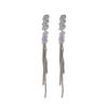 Wheat Ear Tassel Fashion Versatile Stud Earrings Women's Long Light Luxury Design Earline Personality High-end Temperament Ear Jewelry