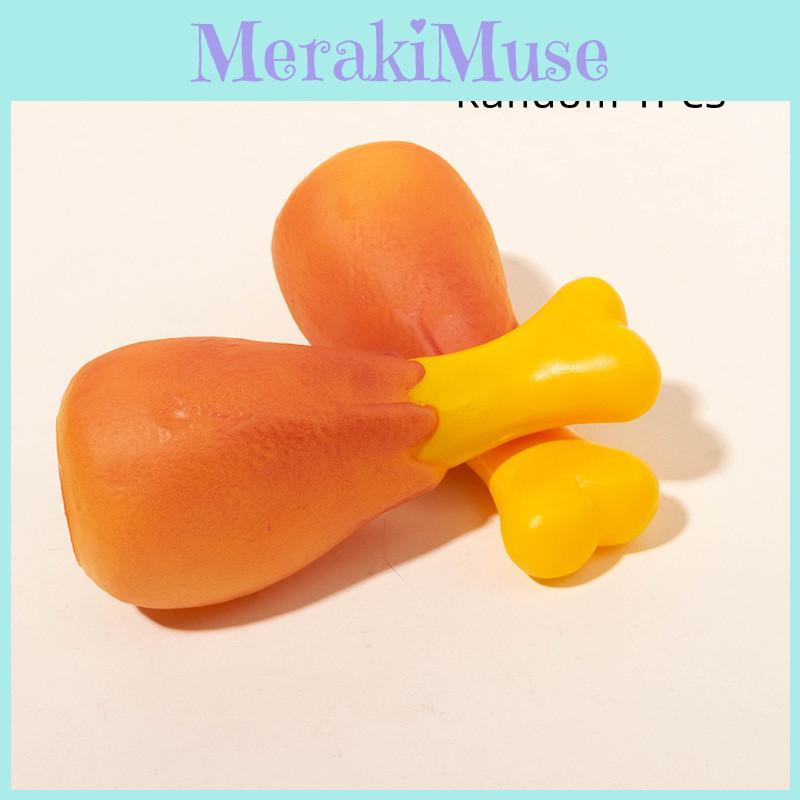 Authentic Simulated Round Chicken Leg Dog Toy For Chewing And Teeth Cleaning