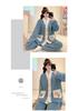 Women’s Winter Coral Fleece Pajama Set - Long Sleeve Flannel Cardigan, Thick Warm Plus Size Home Wear