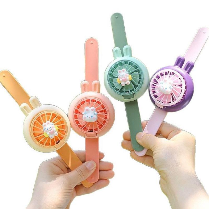 2025 Student Portable USB Wearable Mini Fan Watch for Kids