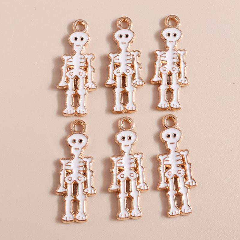 10pcs Mix Cute Enamel Halloween Charms Pumpkin Ghost Bat Charms Pendants for Jewelry Making DIY Earrings Necklace Accessories