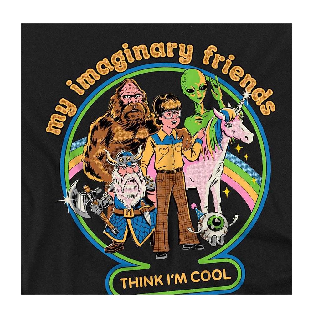 Steven Rhodes Unisex Adult My Imaginary Friends T-Shirt