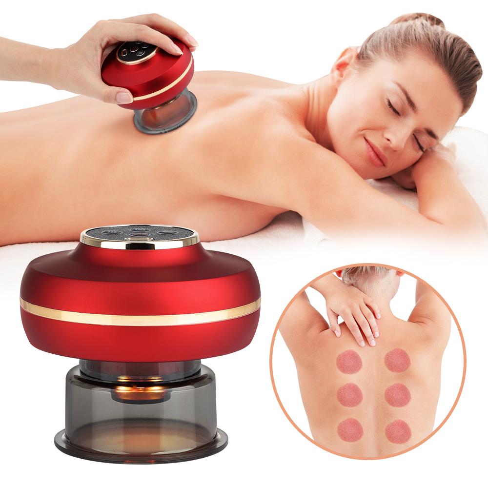 Electric Cupping Massage Machine Gua Sha Vacuum Suction Cups Antiaging Cellulite Negative Pressure Body Scraping Cupping MassagingTool