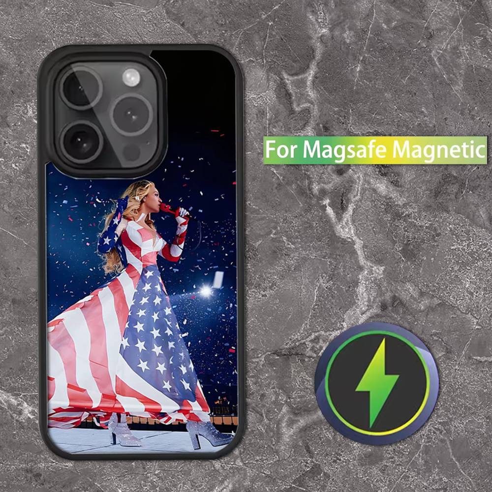 B-Beyonce Cowboy Phone Case For iPhone 16,15,14,13,12,11,Pro,Max,Plus,Mini,SE Magsafe Magnetic Wireless Charging