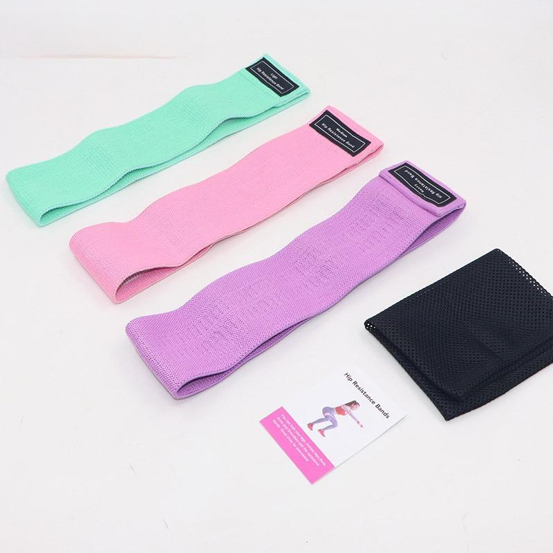 

3PCS Elastic Bands Fitness Resistance Bands Yoga Pilates Hip Circle Expander Bands Gym Training Home Workout Equipment