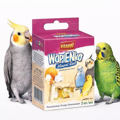 Vitapol - Lime Block Orange Lime Block For Parrots And Other Birds 35G
