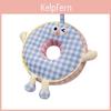 Style Round Grid Nap Pillow Office Rest Cushion With Embroidered Fabric For Home Use