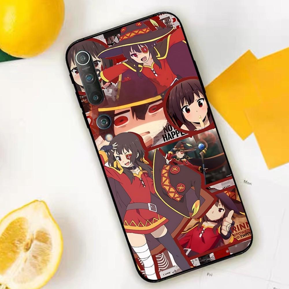 Megumin Anime K-KonoSuba Phone Case For Xiaomi Mi 5X 8 9 10 11 12 Lite Pro 10T PocoX3pro PocoM3 Note 10 Pro Lite