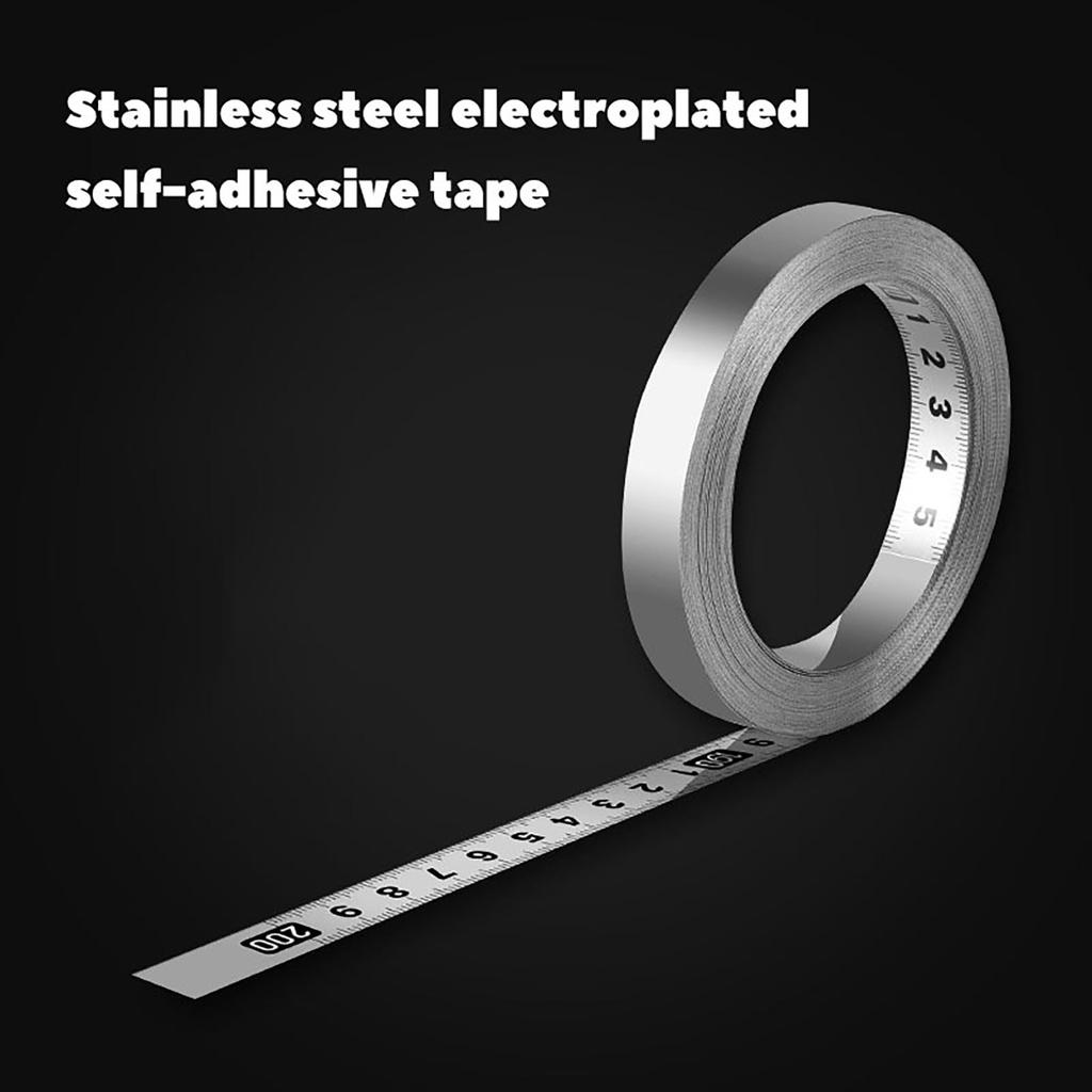 Metal Tape Measure Ruler Corrosion Resistance Adhesive Backed Tape Suitable for Wood Plastic Glass