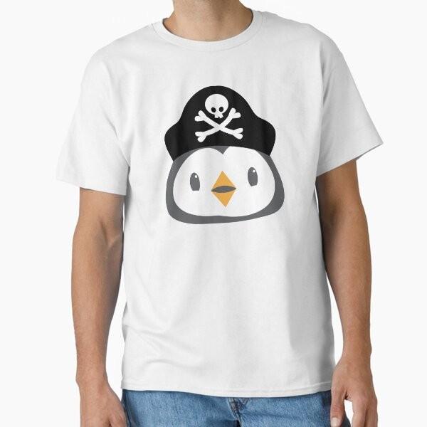 

Penguin Pirate Face Classic T-Shirt T-Shirt Made in US/AUS Size S-2XL Unisex T-Shirt XL