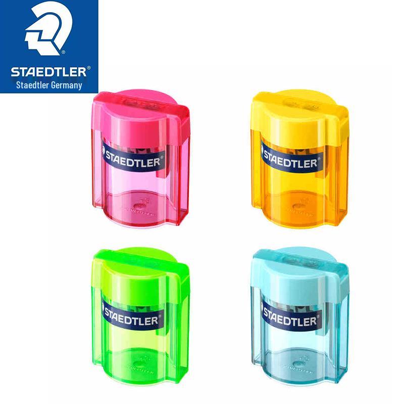 

Staedtler 513 Dual-Hole Pencil Sharpener: 11mm & 8mm Barrels for Student Use Mixed Colors (Plastic Body)