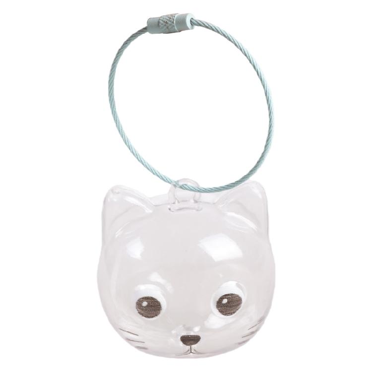 Брелок для ключей «Кошачий мех на память», Брелок для хранения кошачьей шерсти, Брелок для хранения шерсти питомца, Мемориальный брелок, Подарок для любителя питомцев