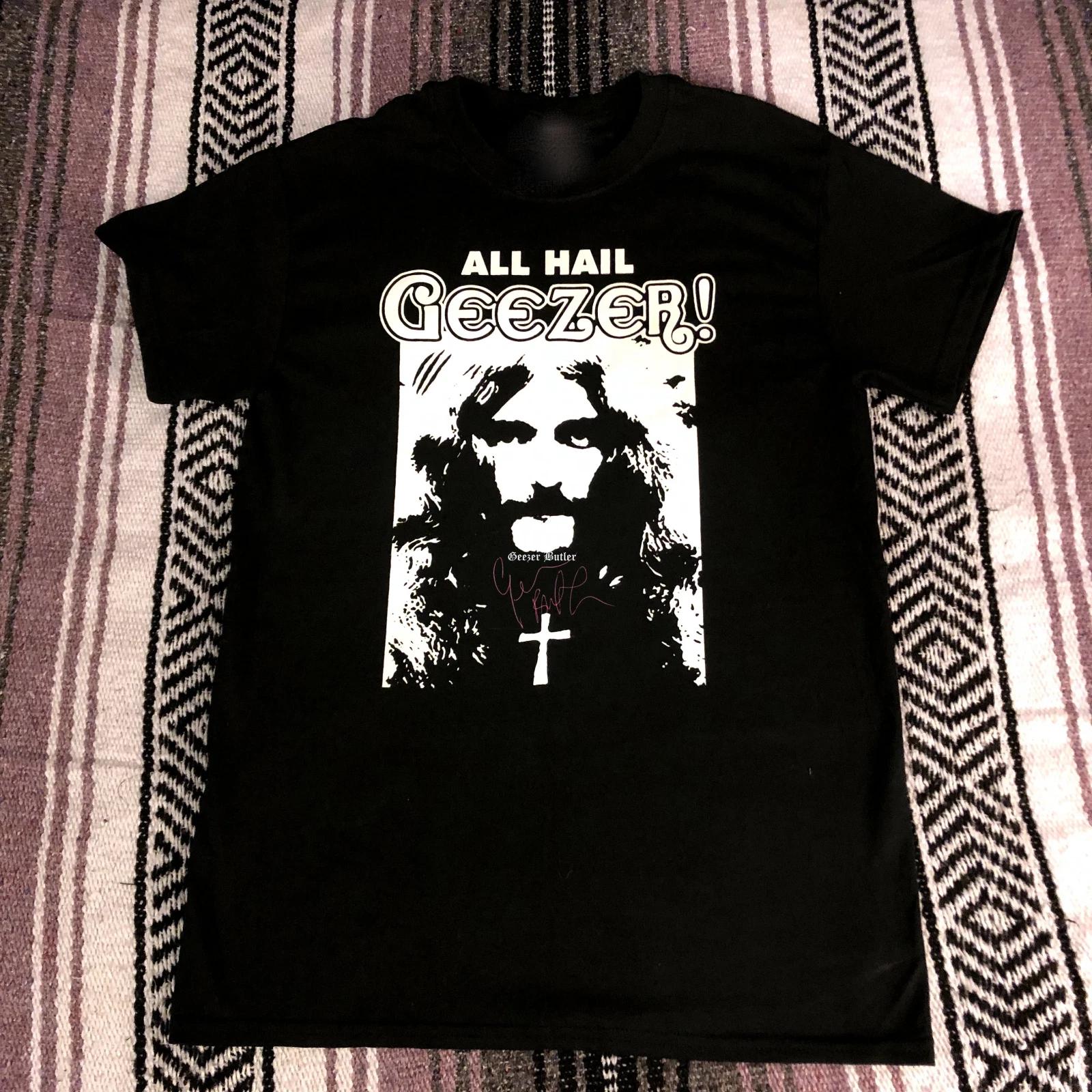 Vintage Geezer Butler Signature Cotton Black S-4XL Unisex Classic Shirt TR716 XXL