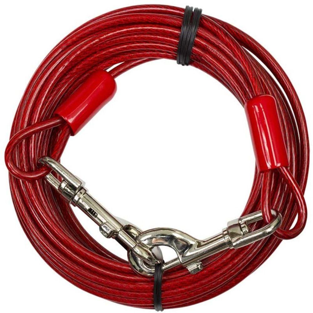3/5/10 Meter Dog Tie Out Cable Heavy Duty Dog Outdoor Supplies Double Head Leash  for Two Dogs