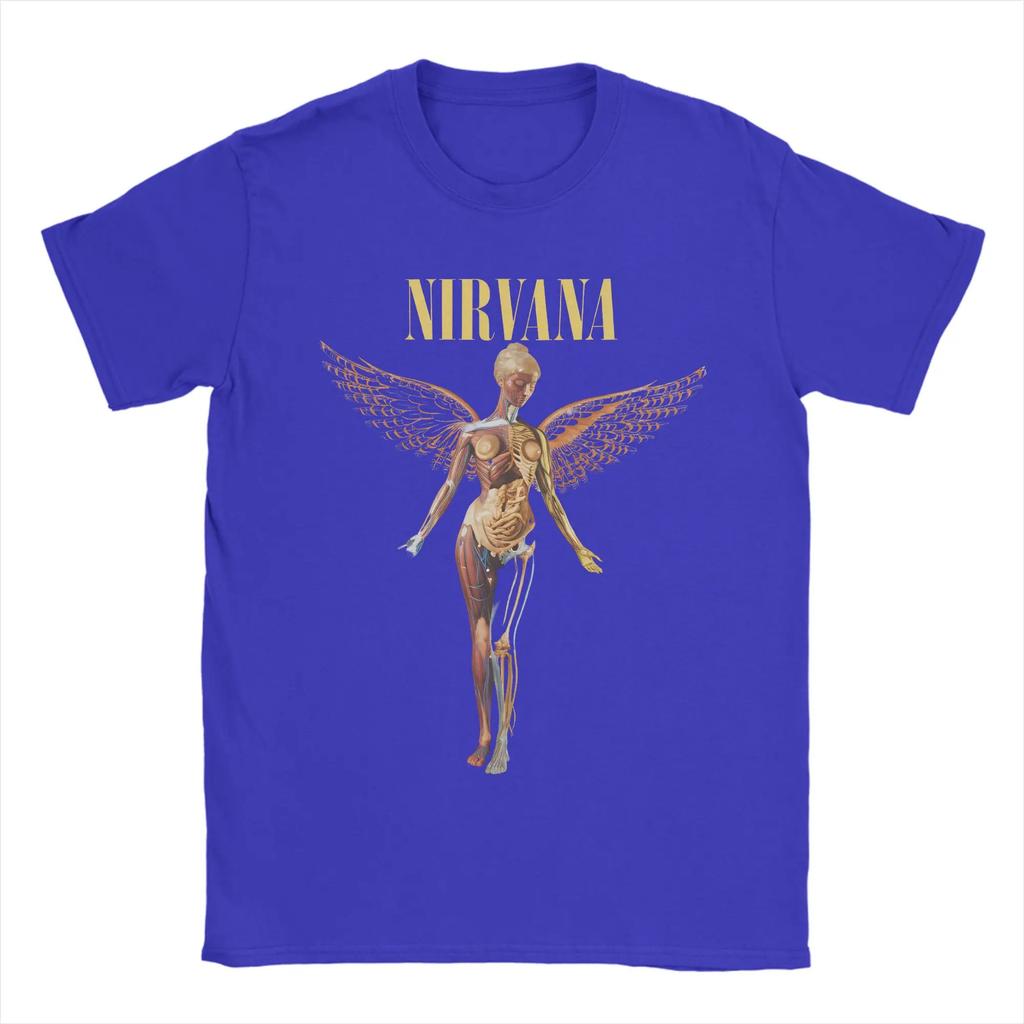 Nirvana Rockband T-Shirt Kurt Cobain Beliebte T-Shirts Kurzarm Streetwear T-Shirt Sommer 100% Baumwolle Oversize Kleidung