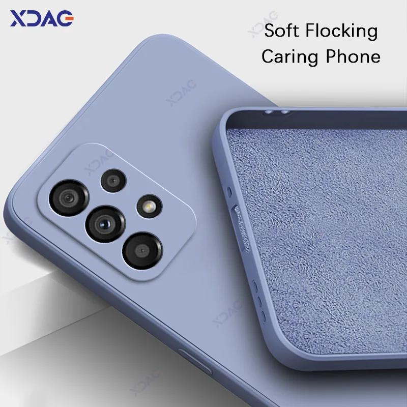 Official Soft Case for Samsung Galaxy A13 A23 A33 A53 A73 SamsungA33 SamsungA53 SamsungA73 Square Liquid Silicone Cover
