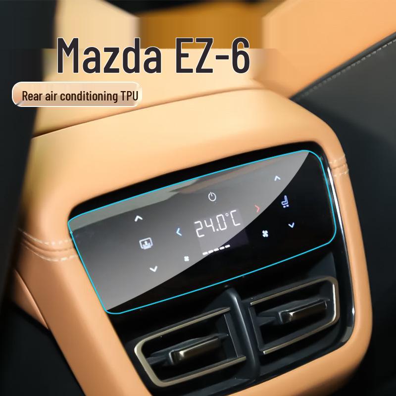 Mazda EZ6 Tempered Glass Screen Protector: Central Control Navigation Film & Interior Protection Accessory