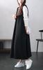 Gold Japan Plus Size Size Black Women's Dress/Jumper Skirt, Ribbed, V-Neck, Tucked, Stretch, Fall/Winter, Spring/Summer, Plan-250054, 5L,