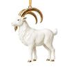 2D Flat Goat Hanging Ornament Shining Acrylic Animal Hanging Decoration Angel Wings Artificial Rhinestone Zodiac Goat Souvenir